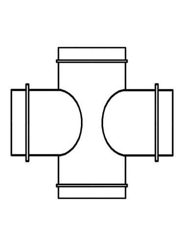Крестовина 180 мм оцинковка