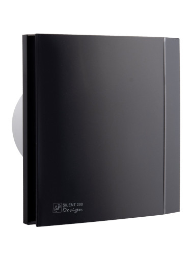 Вентилятор Silent 200 CZ Matt black Design 4C