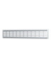 Решетка DP Al 480x80 мм переточная Silver алюминий