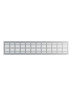 Решетка DP Al 480x100 мм переточная Silver алюминий