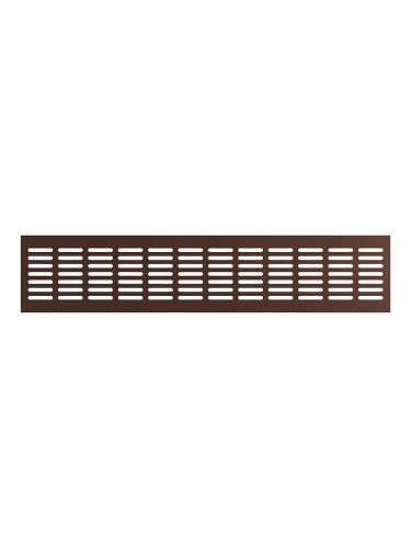 Решетка DP Al 480x100 мм переточная Dark bronze алюминий
