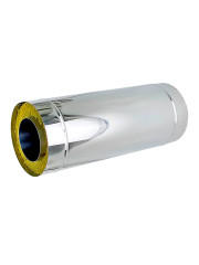 Труба сэндвич 0.5м 130/200 мм (нерж 1 / нерж 0,5)